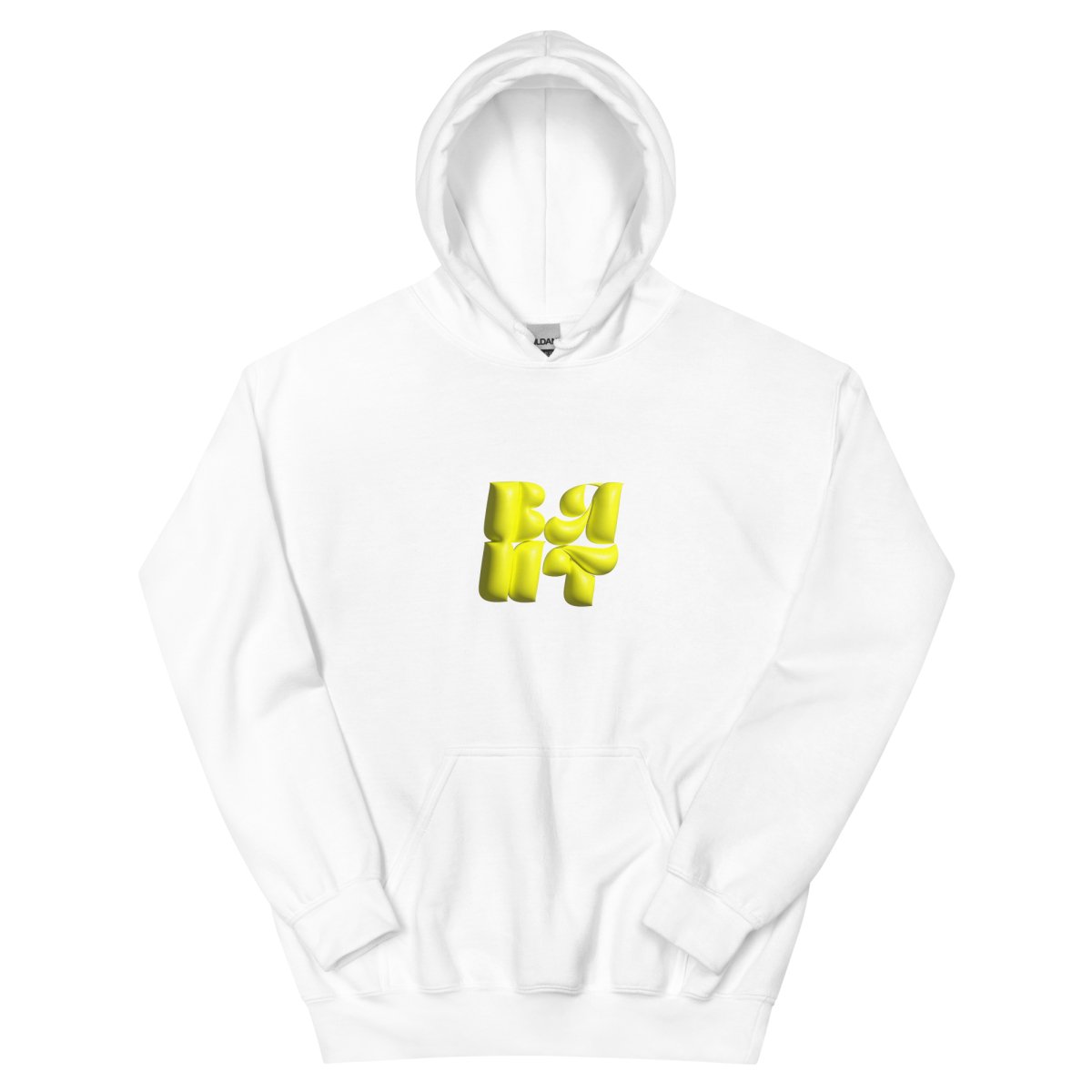 Neon Yellow Bubble Hoodie- - Baht