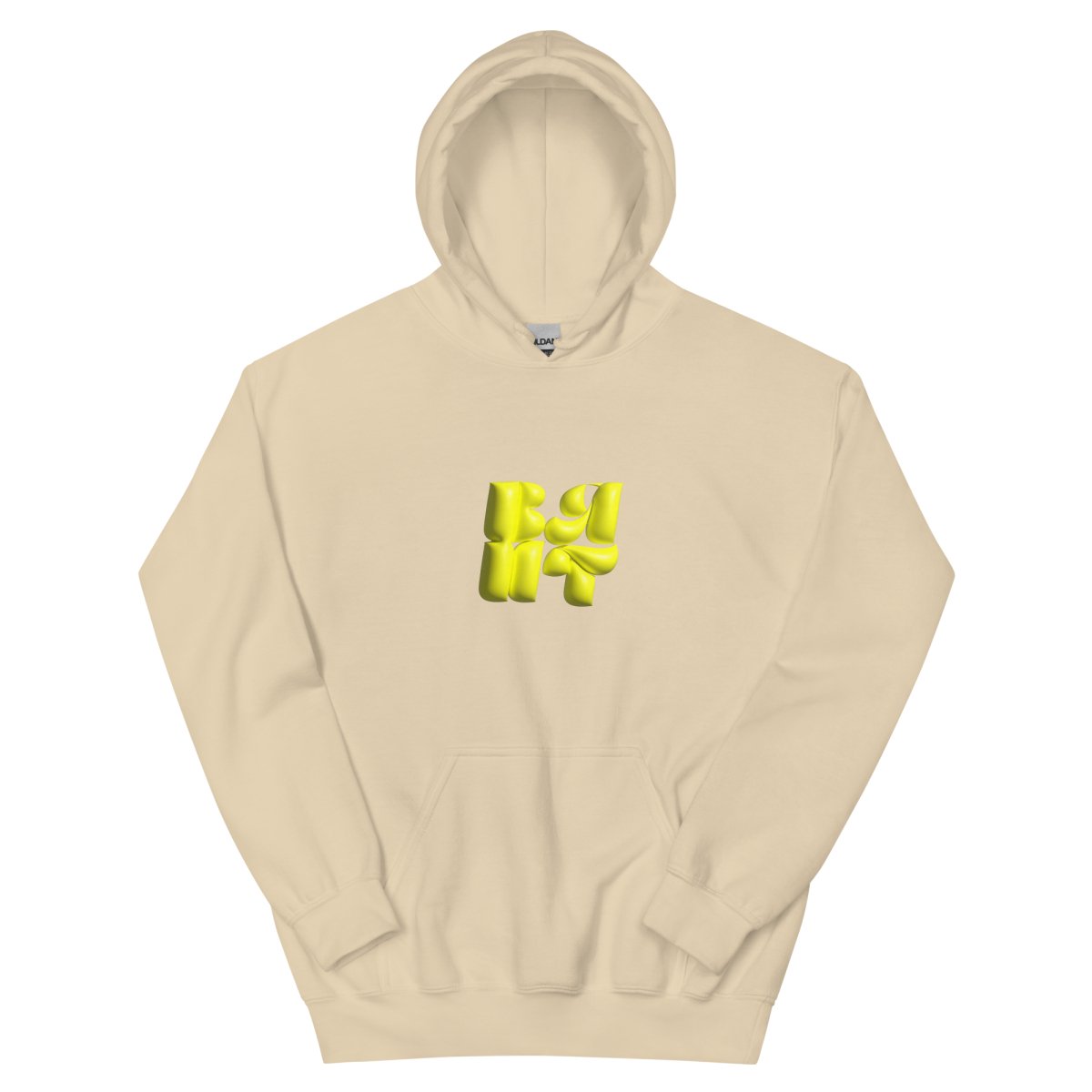 Neon Yellow Bubble Hoodie- - Baht