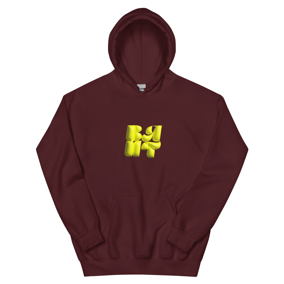 Neon Yellow Bubble Hoodie- - Baht