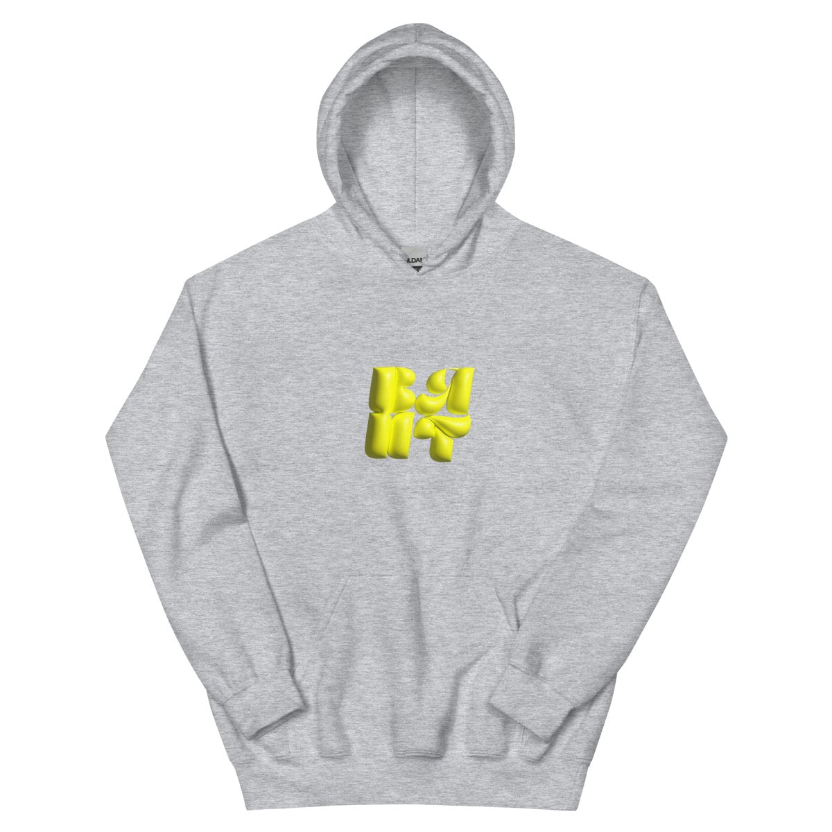 Neon Yellow Bubble Hoodie- - Baht