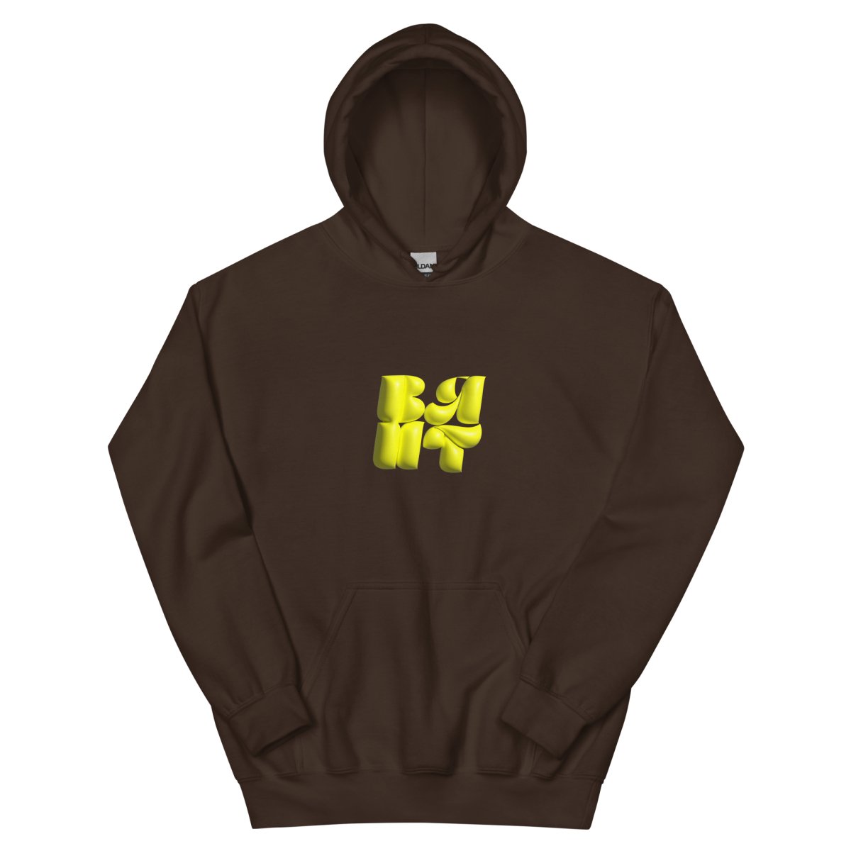 Neon Yellow Bubble Hoodie- - Baht