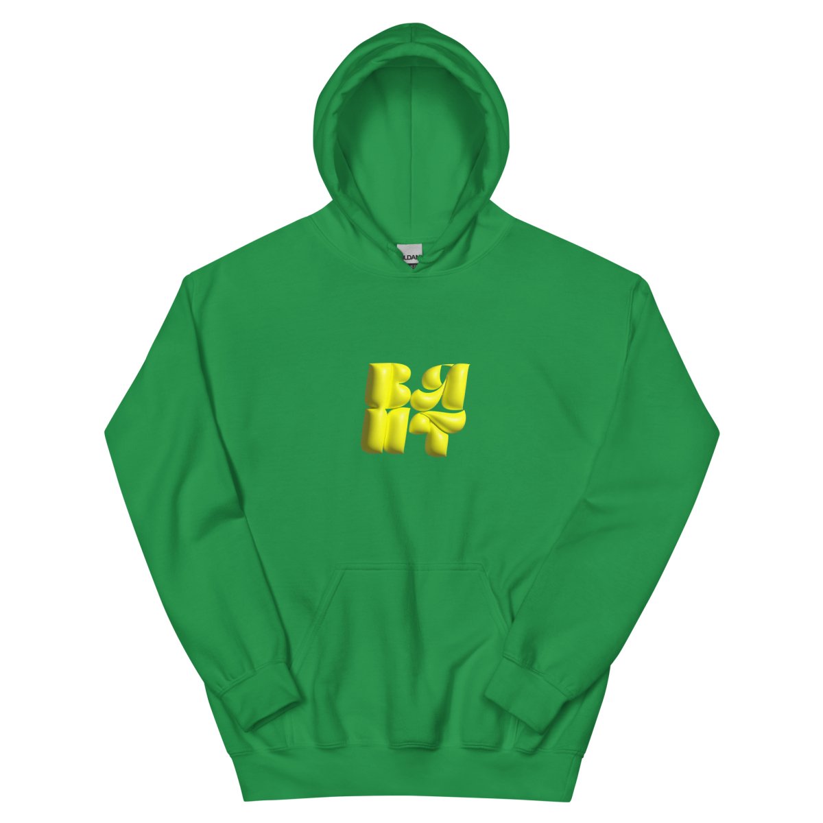 Neon Yellow Bubble Hoodie- - Baht