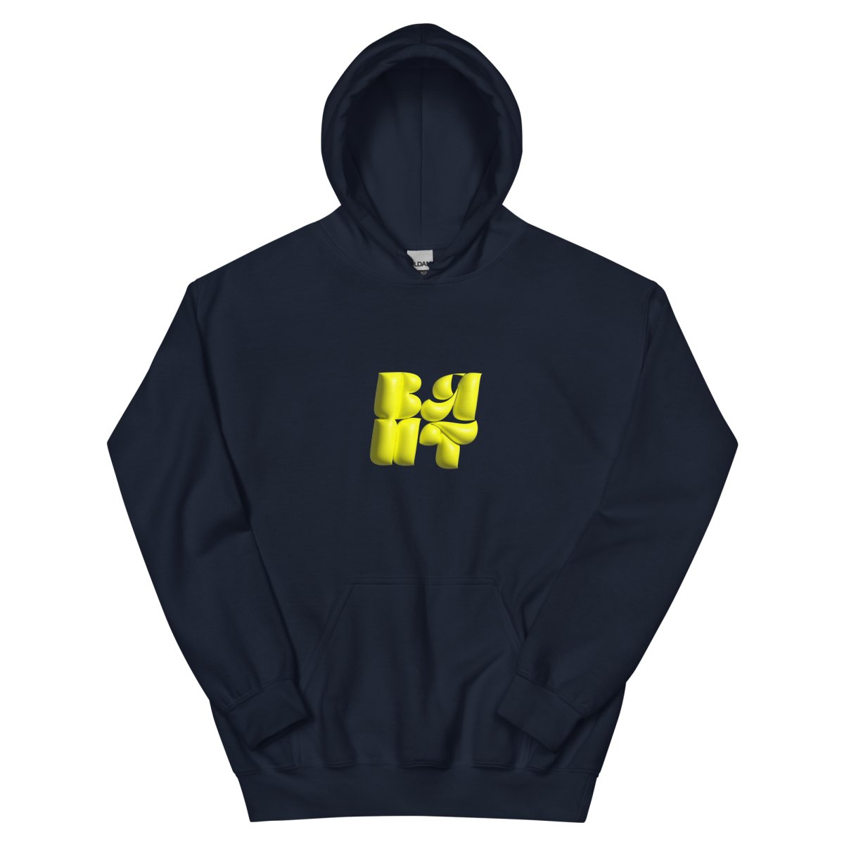 Neon Yellow Bubble Hoodie- - Baht