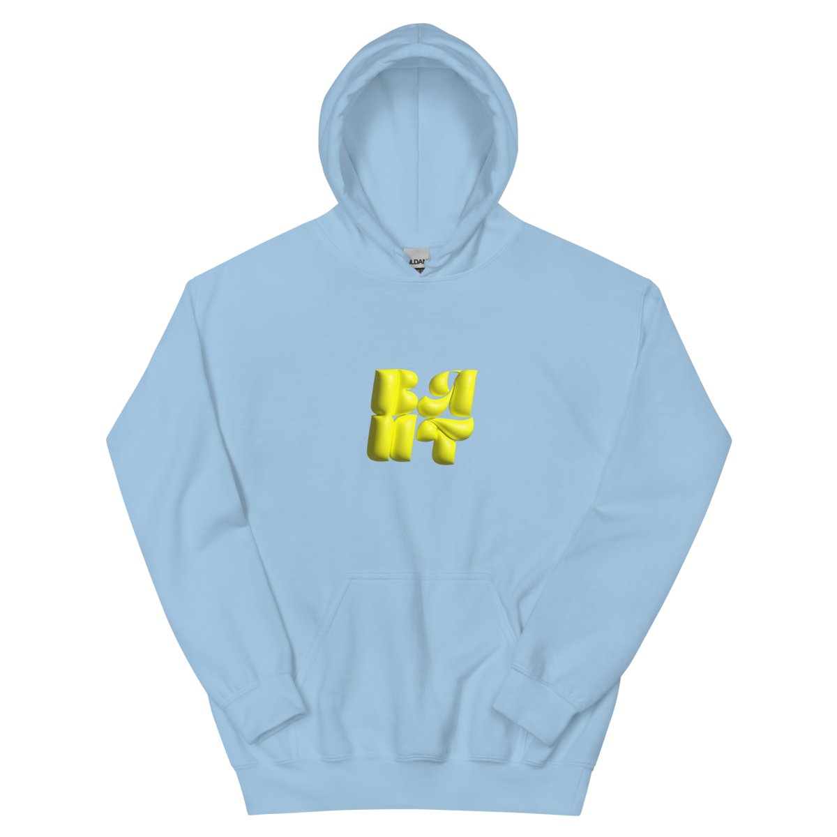 Neon Yellow Bubble Hoodie- - Baht