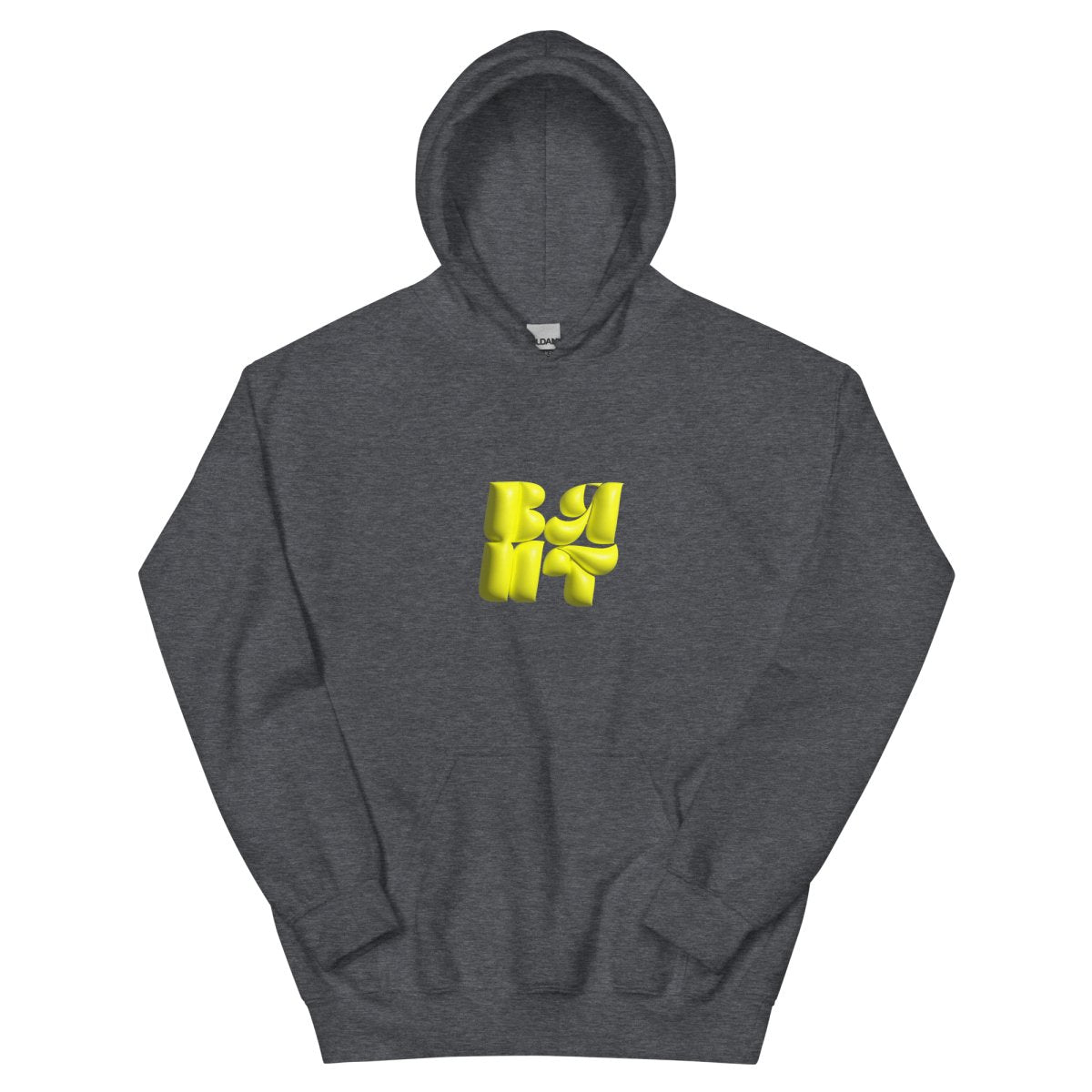Neon Yellow Bubble Hoodie- - Baht