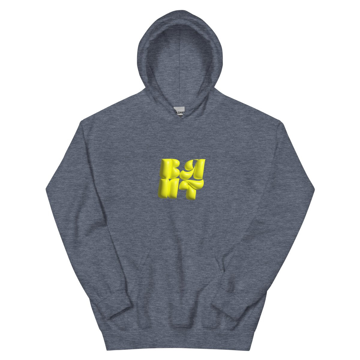 Neon Yellow Bubble Hoodie- - Baht