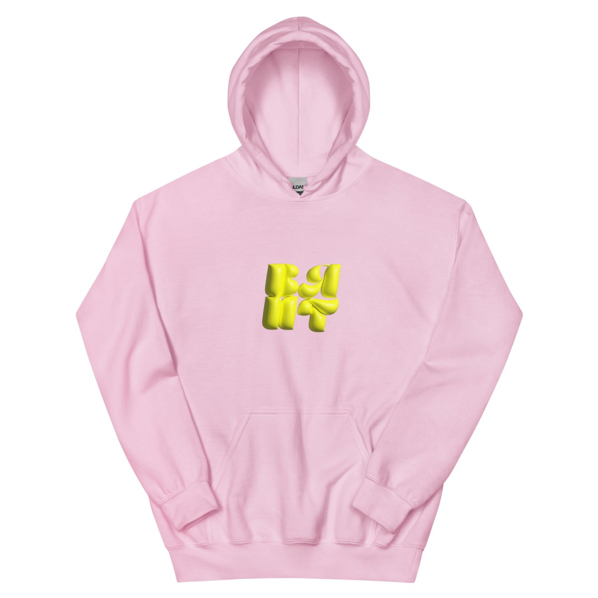 Neon Yellow Bubble Hoodie- - Baht