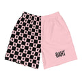 Pink checkered Athletic Shorts- - Baht