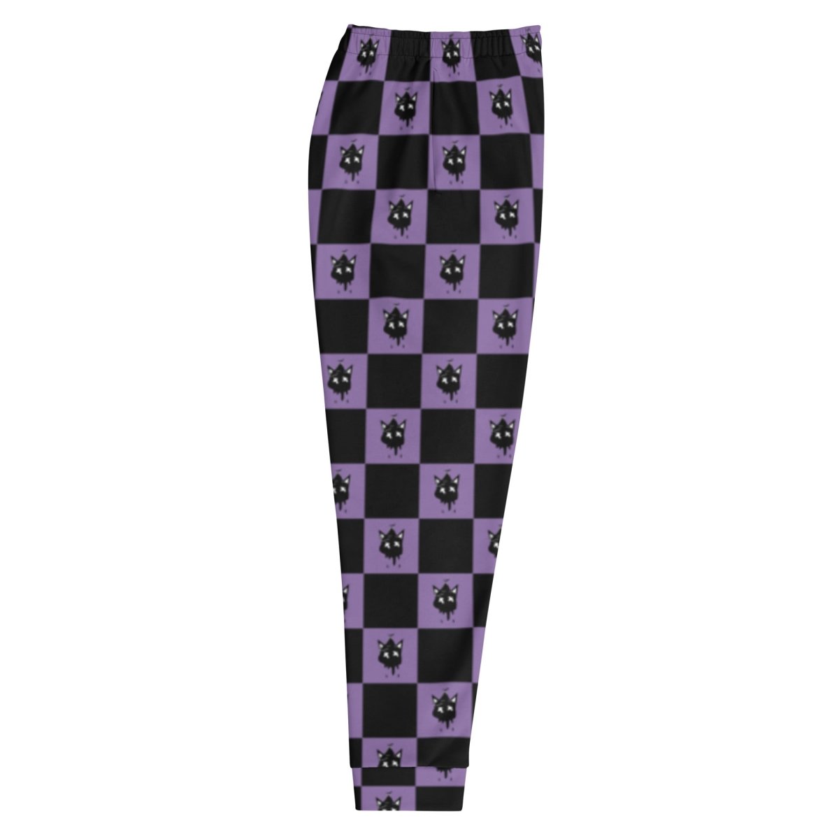 Purple Checkered Joggers- - Baht