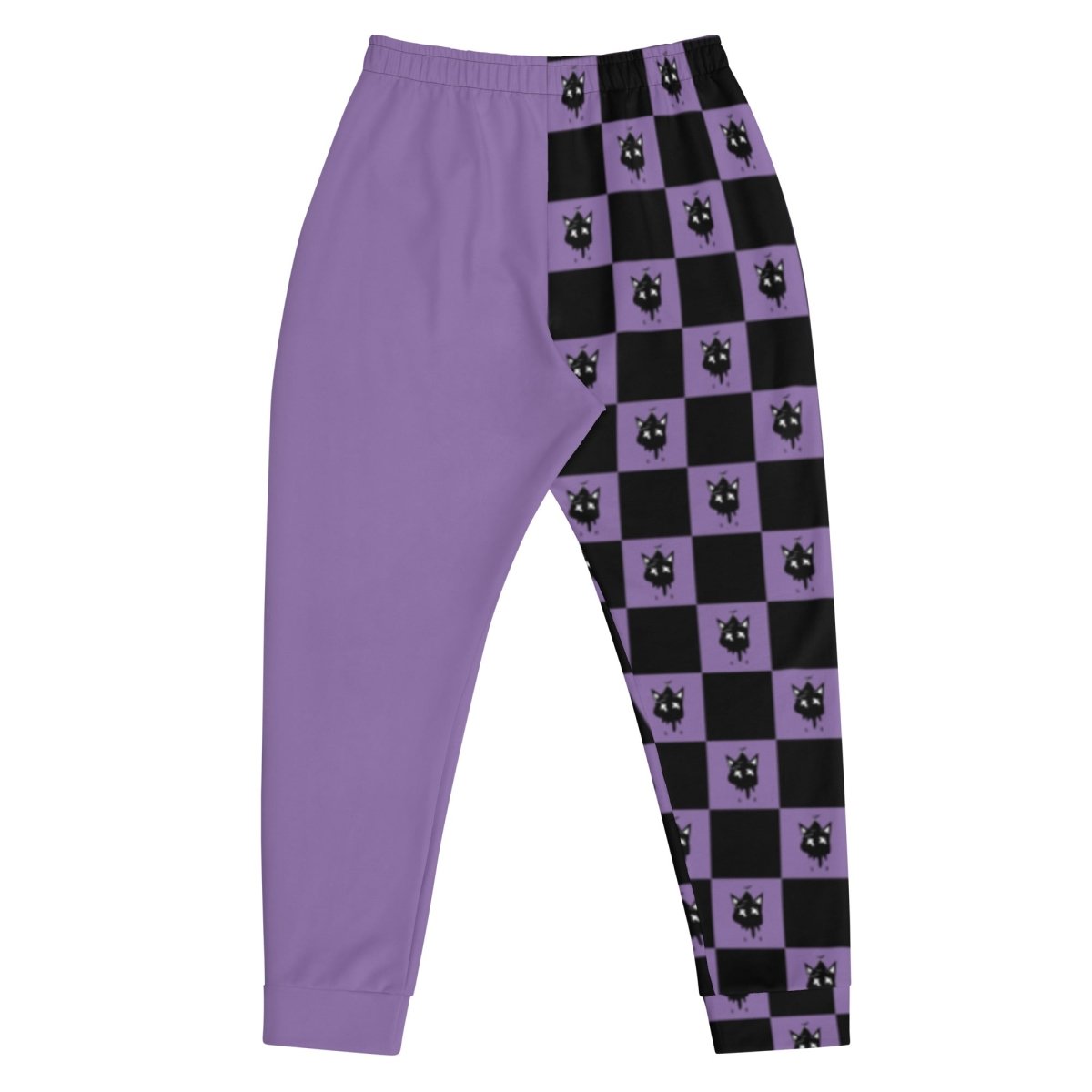 Purple Checkered Joggers- - Baht