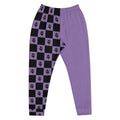 Purple Checkered Joggers- - Baht
