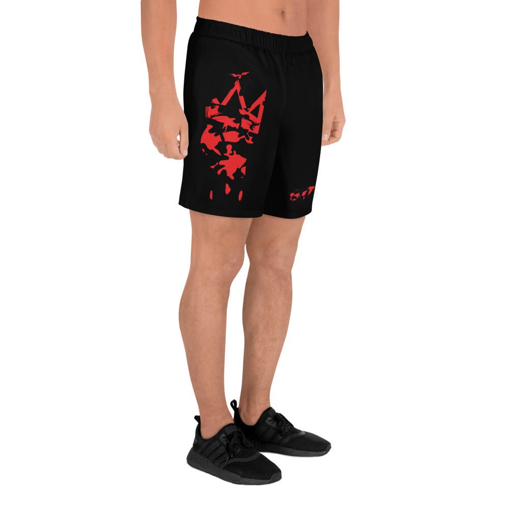 Red Camo Shorts- - Baht