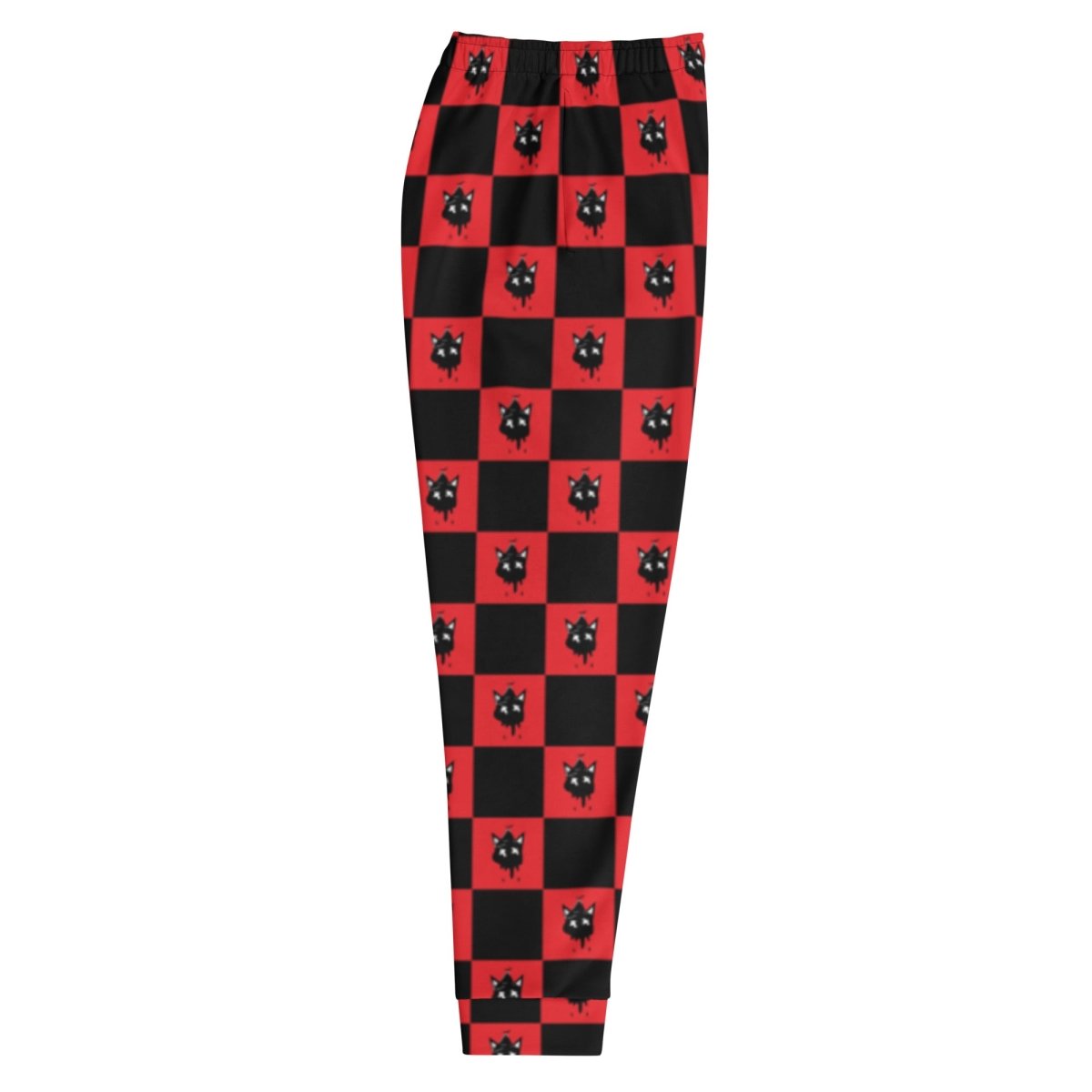 Red Checkered Joggers- - Baht