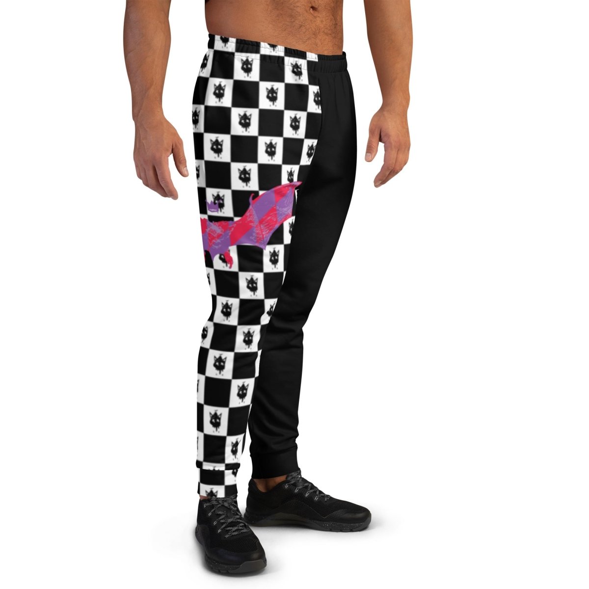 Retro Checkered Joggers- - Baht