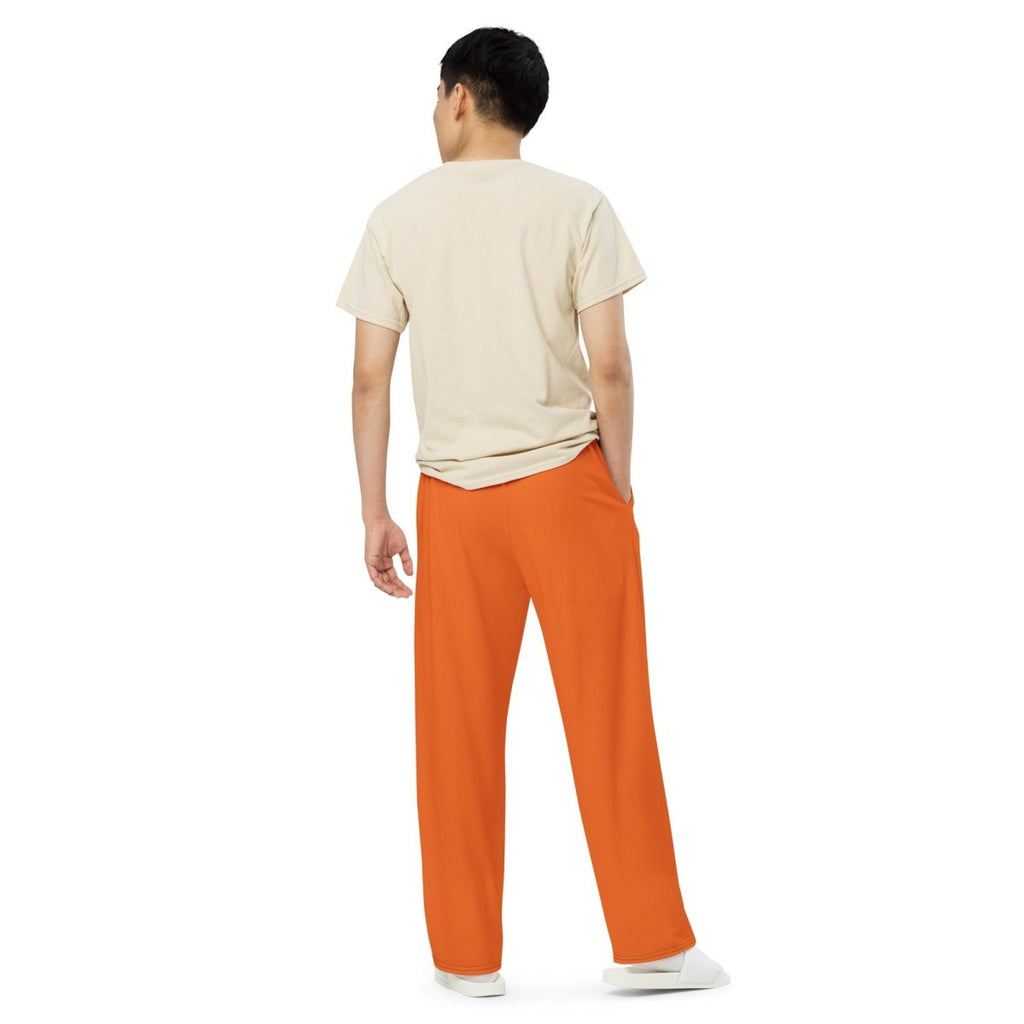Retro Orange wide-leg pants- - Baht