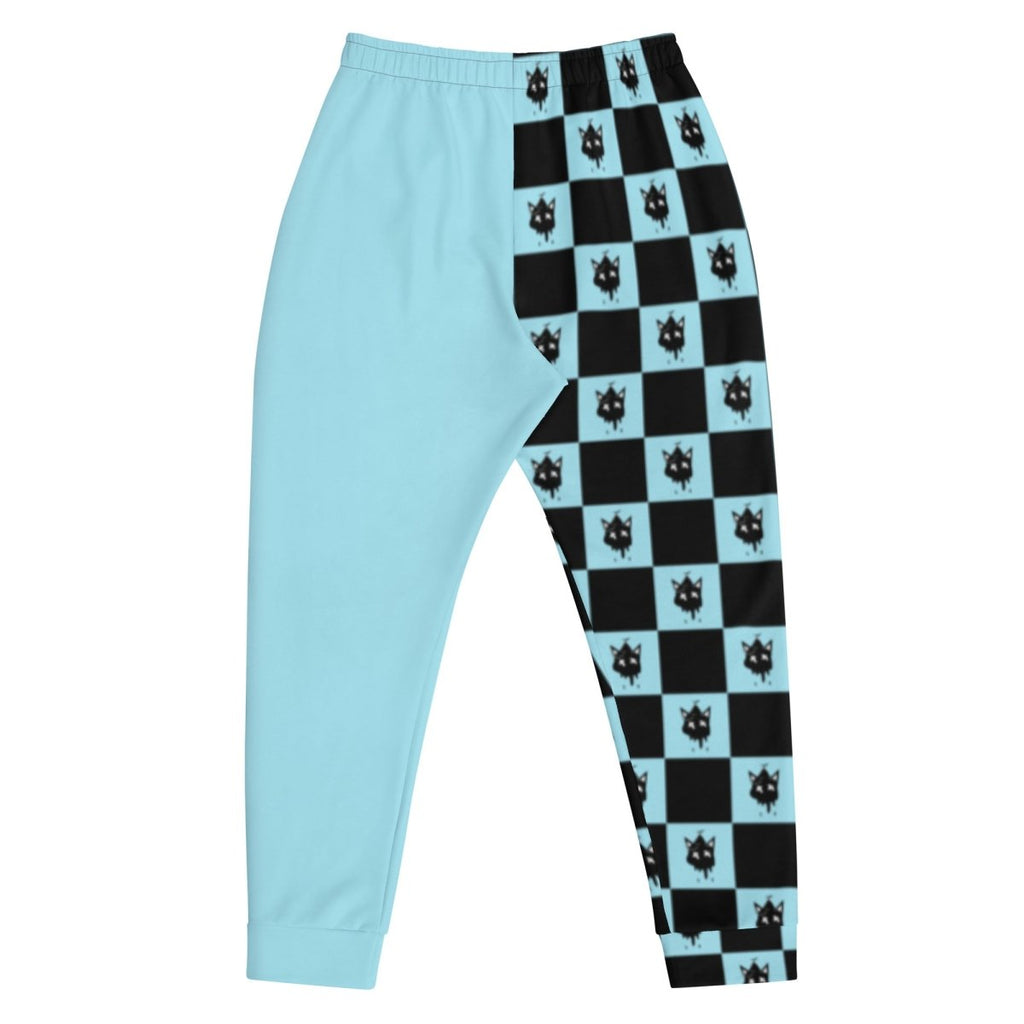 Teal Checker Joggers- - Baht