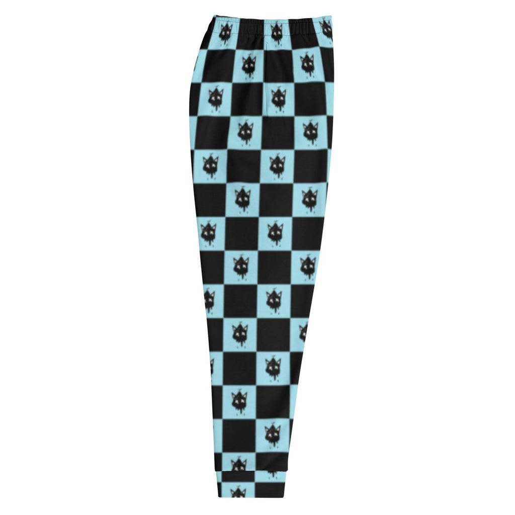 Teal Checker Joggers- - Baht