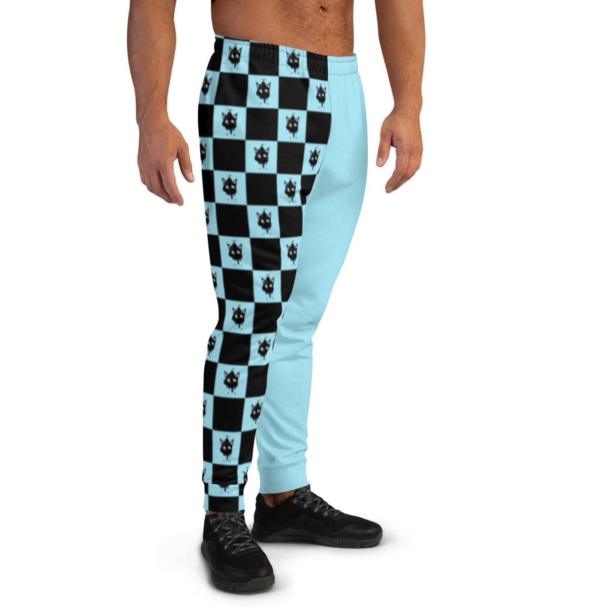 Teal Checker Joggers- - Baht