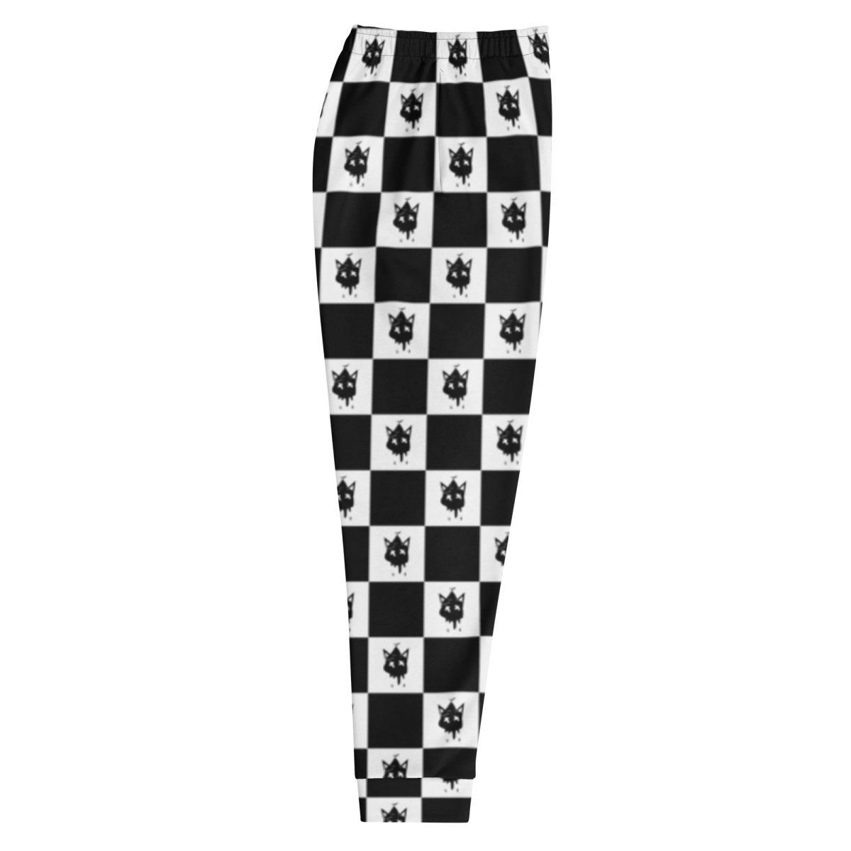 White Checkered Joggers- - Baht