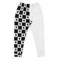 White Checkered Joggers- - Baht
