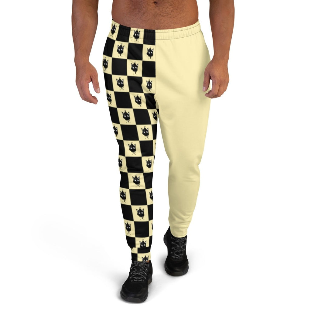 Yellow Checkered Joggers- - Baht